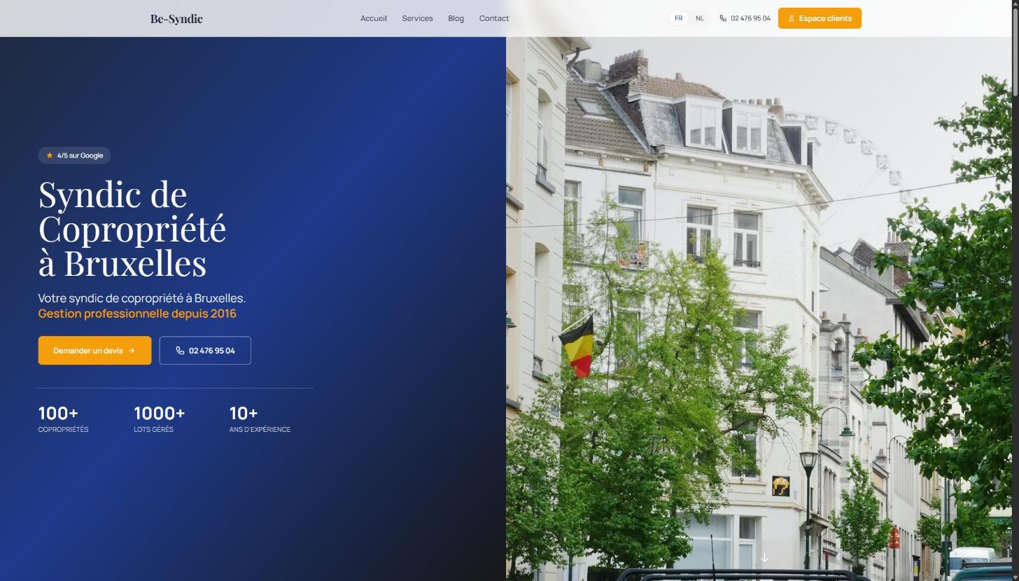 Illustratie van project Be-Syndic : transformation digitale et IA d'un syndic de copropriété bruxellois