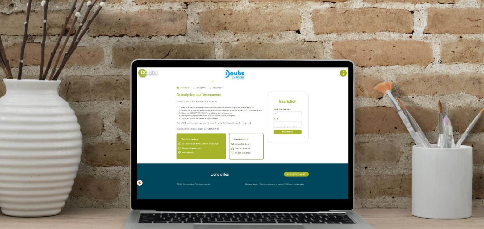 Illustration du projet Plateforme de réservation événementielle pour Doubs Tourisme