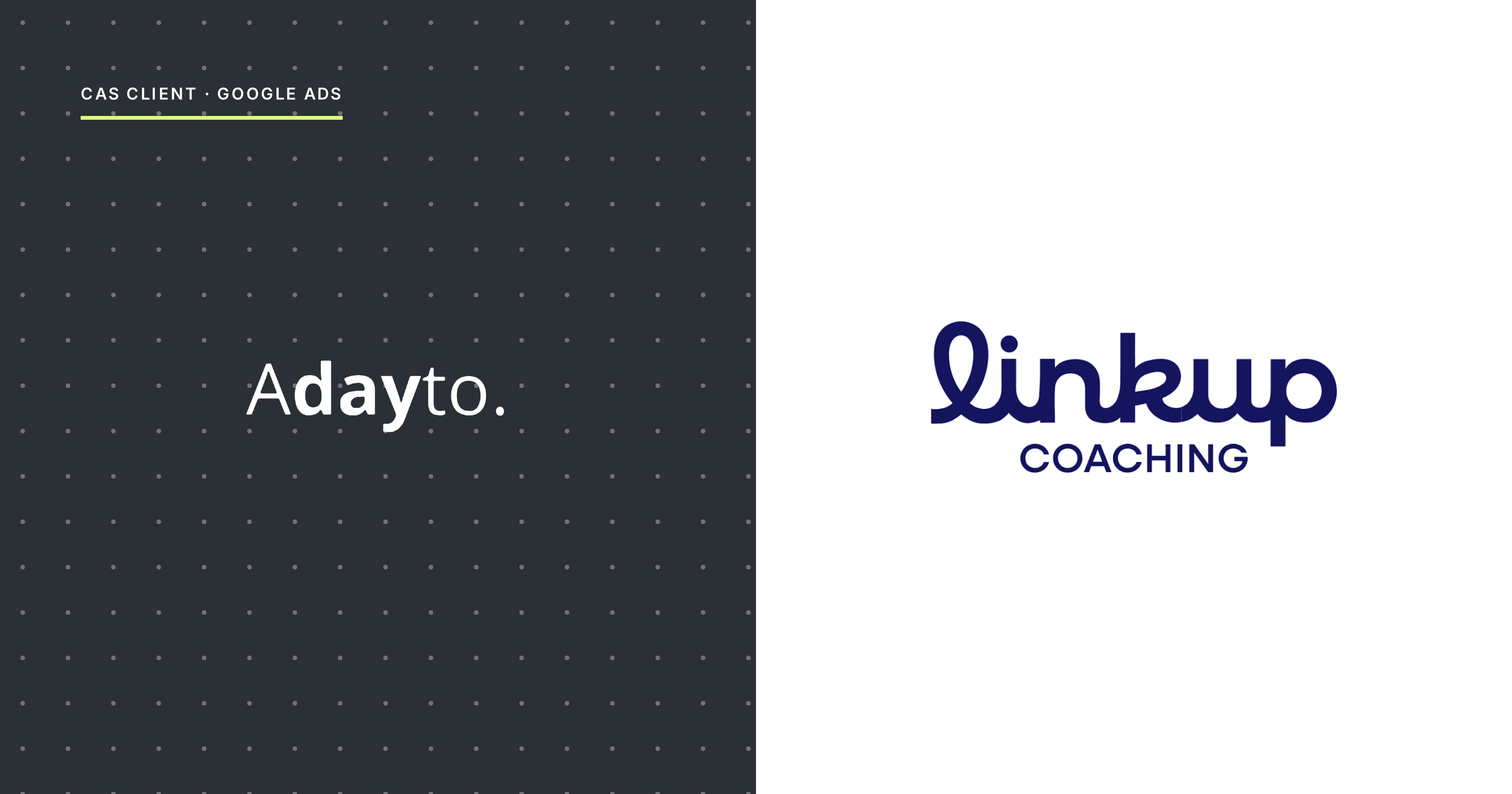 Illustration du projet Linkup Coaching : 2,2 M€ de chiffre d'affaires générés avec + de 400 k€ de budget Google Ads