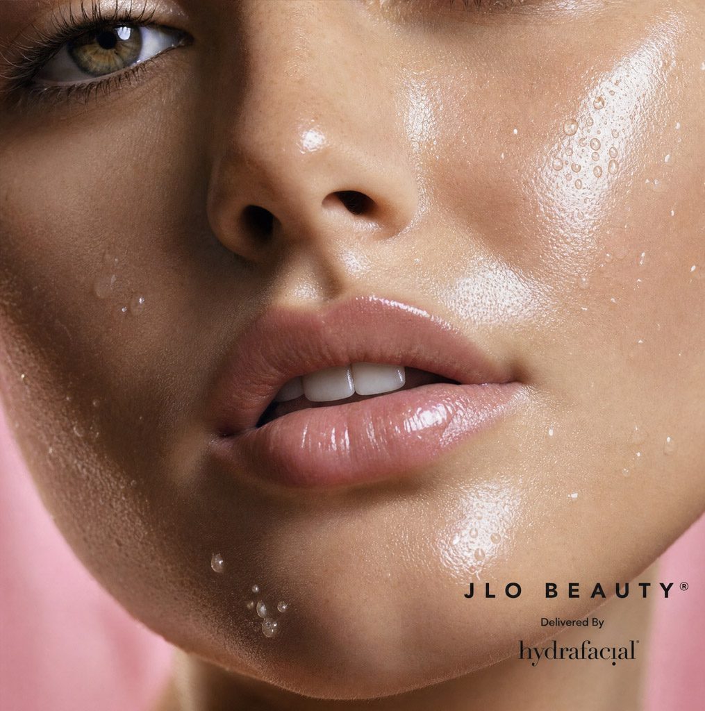 Illustration du projet Hydrafacial x JLo Beauty – campagne « Get ready to glow »