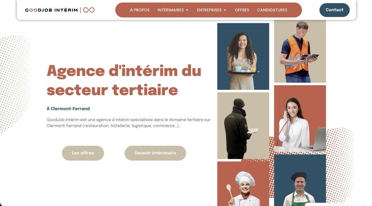 Illustration du projet Création d'une plateforme de recrutement Goodjob Interim