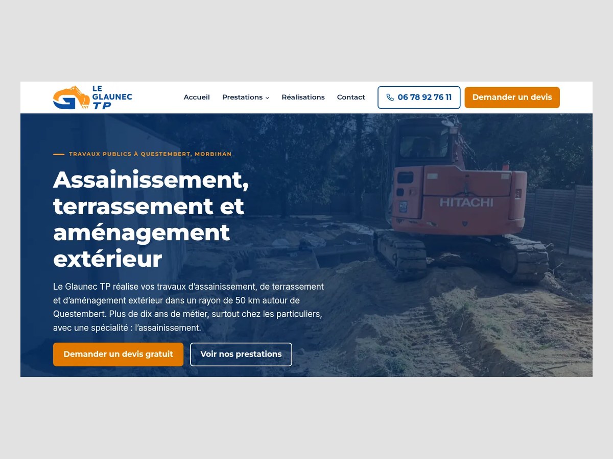 Illustration du projet Le Glaunec TP : un site pour être trouvé sur chacun de ses métiers