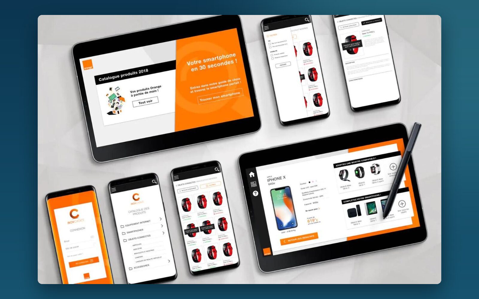 Illustration du projet Guide de choix et comparateur produits pour les boutiques Orange