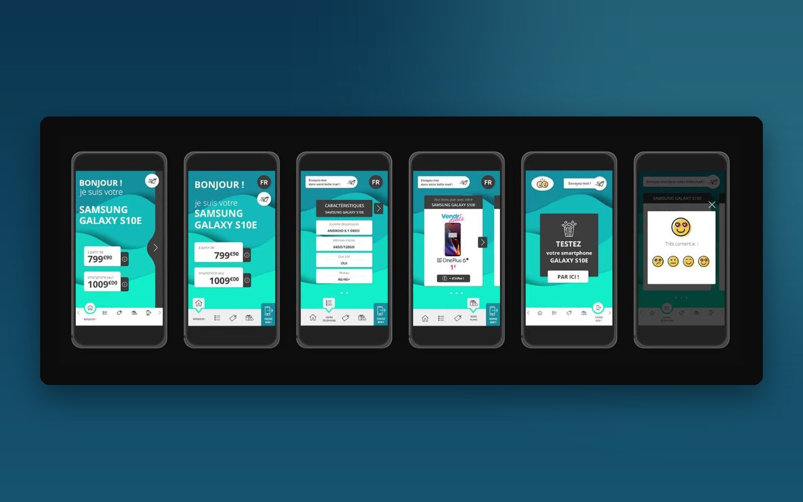 Illustration du projet Application de démonstration des smartphones en magasin