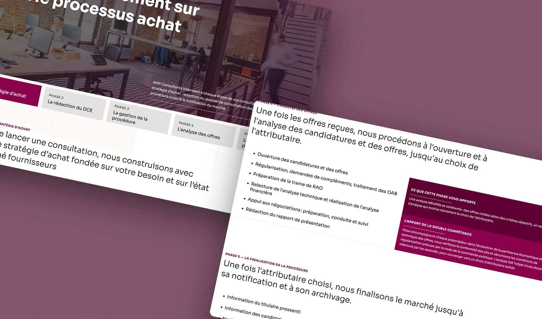 Illustration du projet Refonte Webflow d'un cabinet de conseil en marchés publics