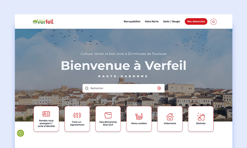 Illustration du projet Intégration WordPress du site de la Mairie de Verfeil