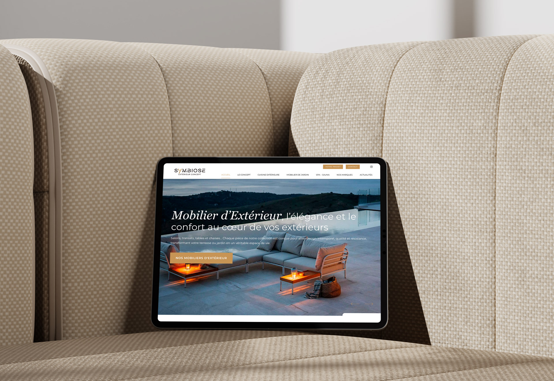 Illustration du projet Création du site vitrine de Symbiose Concpet Paysage