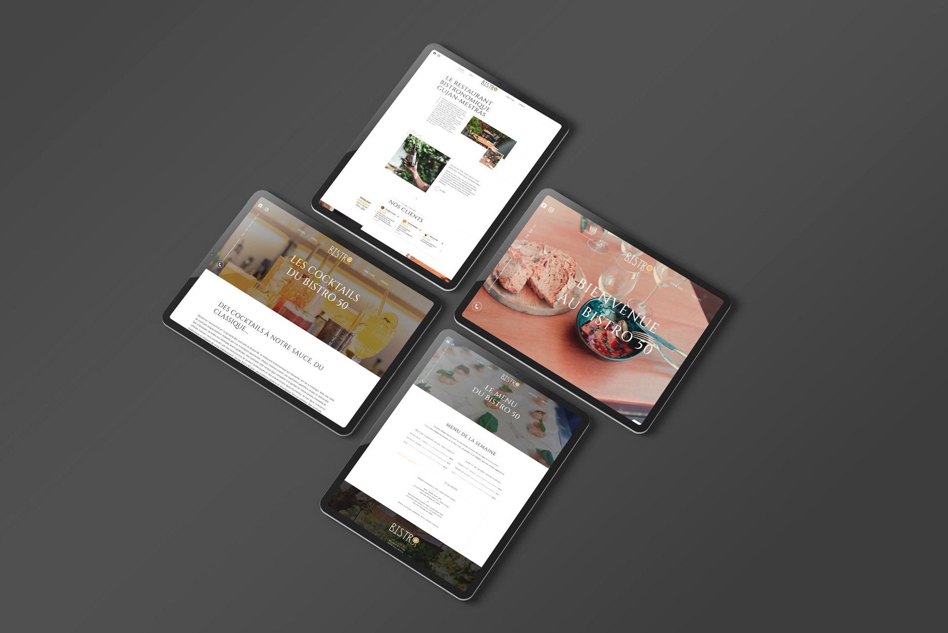 Illustration du projet Refonte du site vitrine du Restaurant Bistro 50