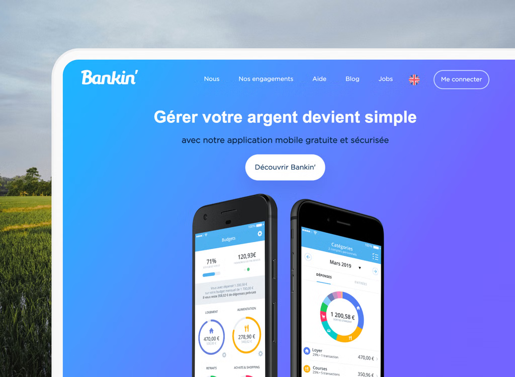 Illustration du projet Bankin - Gérer votre argent devient simple