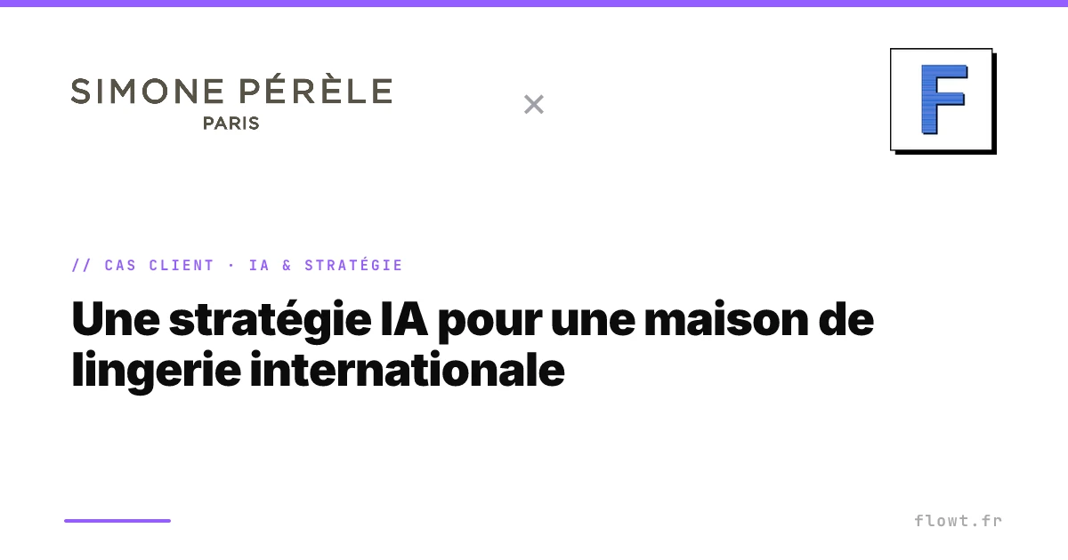 Illustration du projet Une stratégie IA et une feuille de route pour une maison de lingerie internationale