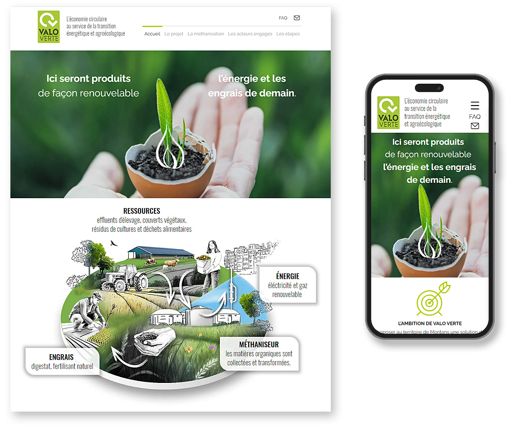Illustration du projet Conception et création de site internet pour Solagro à Toulouse
