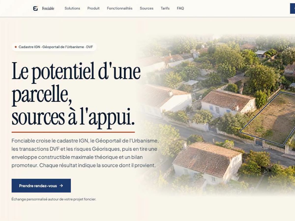 Illustration du projet Fonciable : SaaS d'analyse foncière pour promoteurs