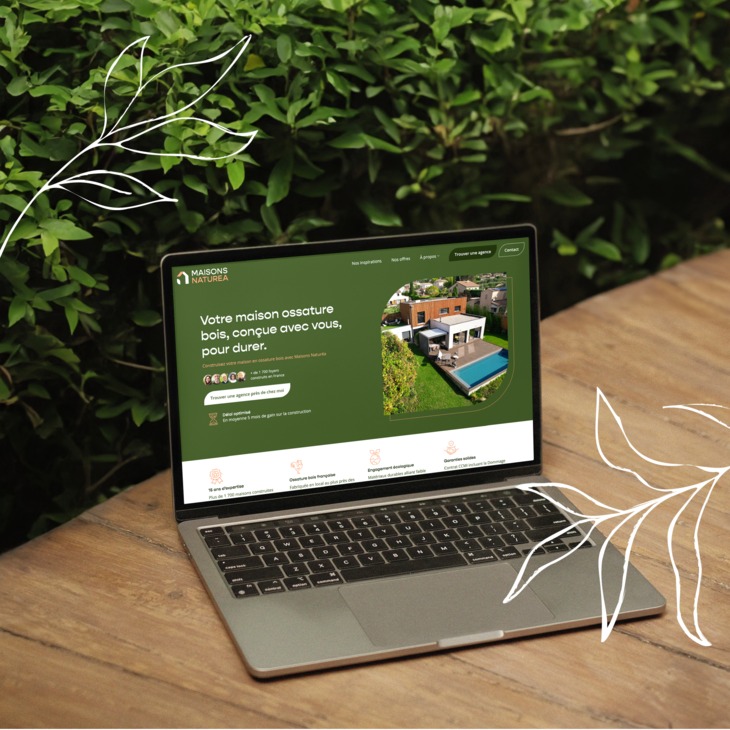 Illustration du projet Refonte web pour Maisons Naturéa