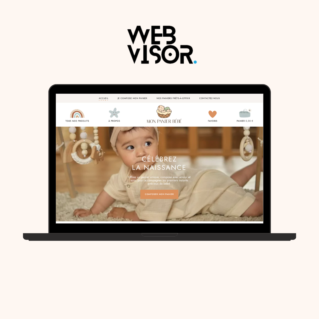 Illustration du projet Site internet de panier de bébé