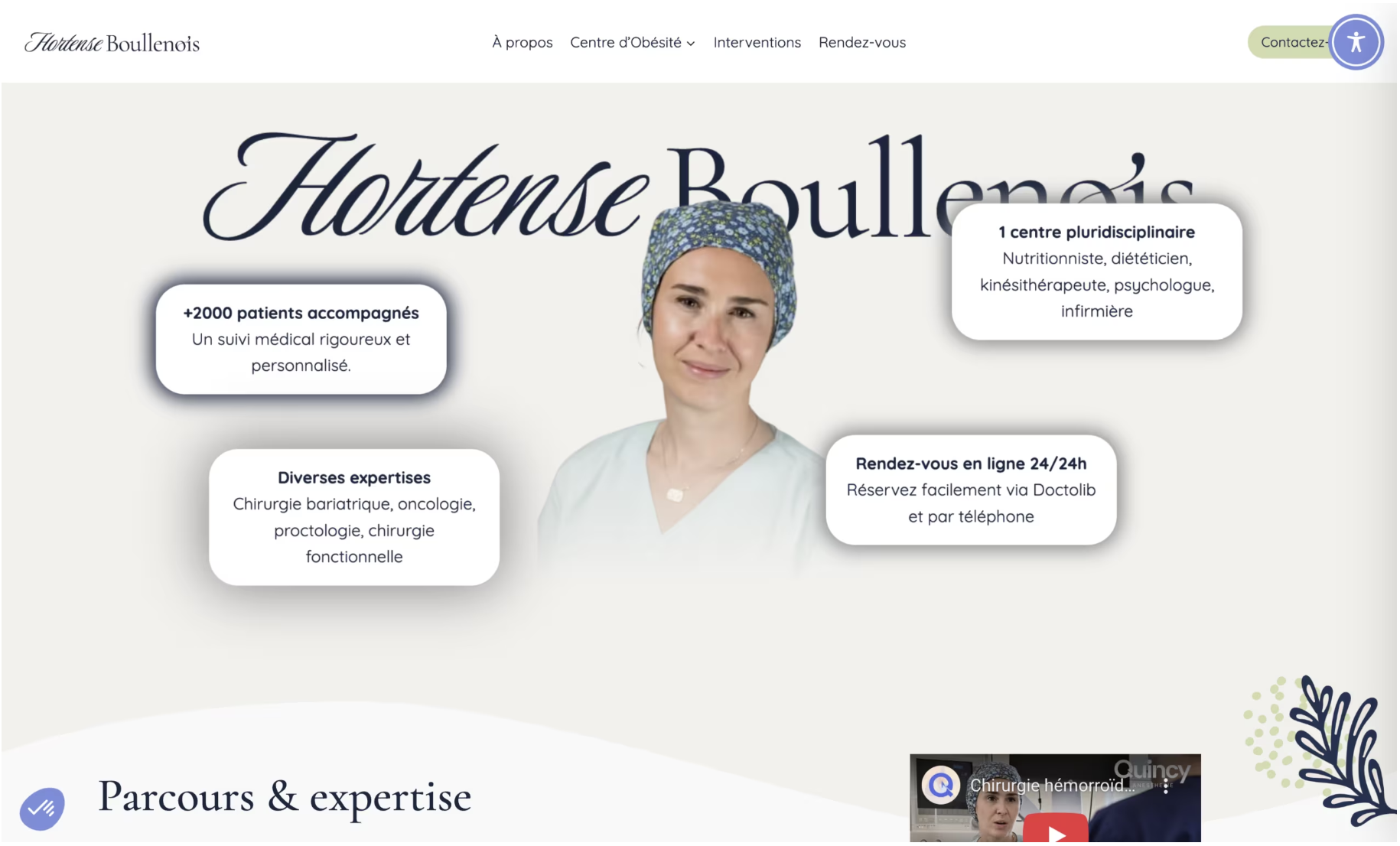 Illustration du projet Identité visuelle et site vitrine pour une chirurgienne bariatrique à Avignon
