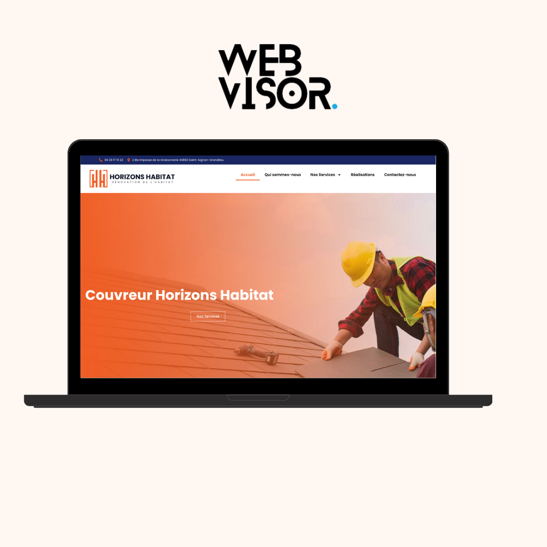 Illustration du projet Site de couvreur à Nantes