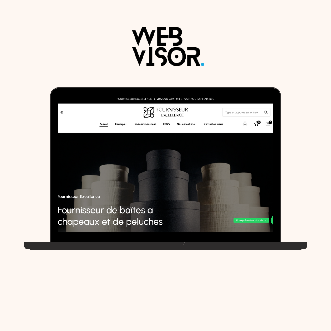 Illustration du projet Site internet de fournisseur de boites et de peluches