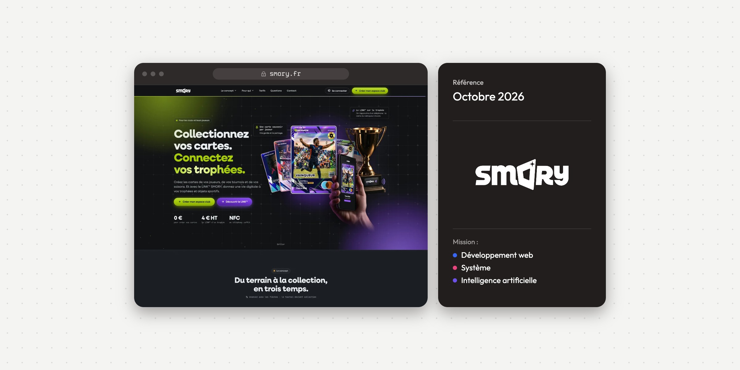 Illustration du projet Plateforme et site Internet Smory - Application web sur mesure