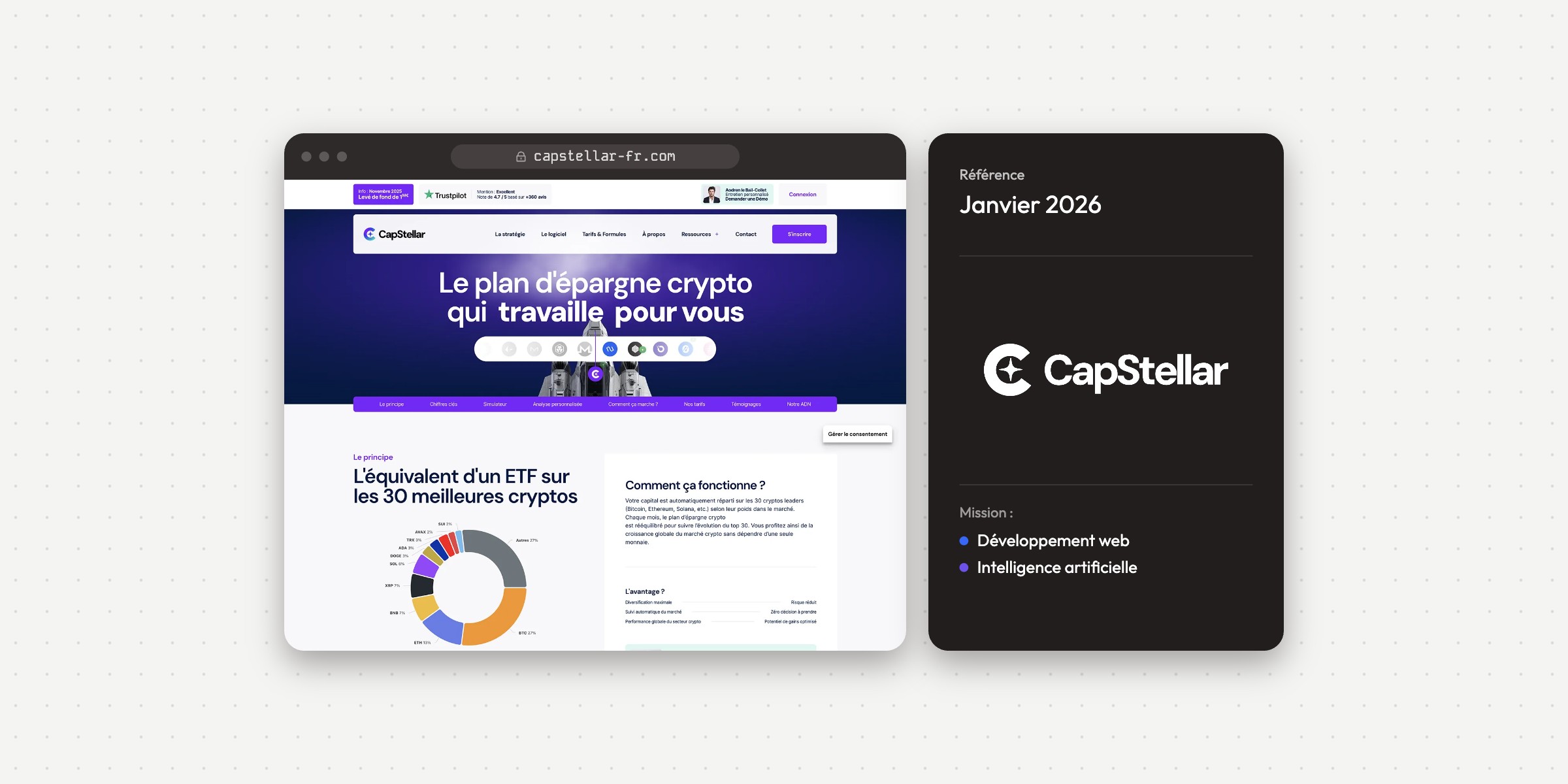 Illustration du projet Refonte site Internet CapStellar - WordPress Elementor