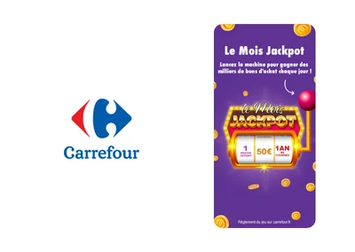 Illustration du projet Campagne Playable Ads « Opération Jackpot » pour Carrefour