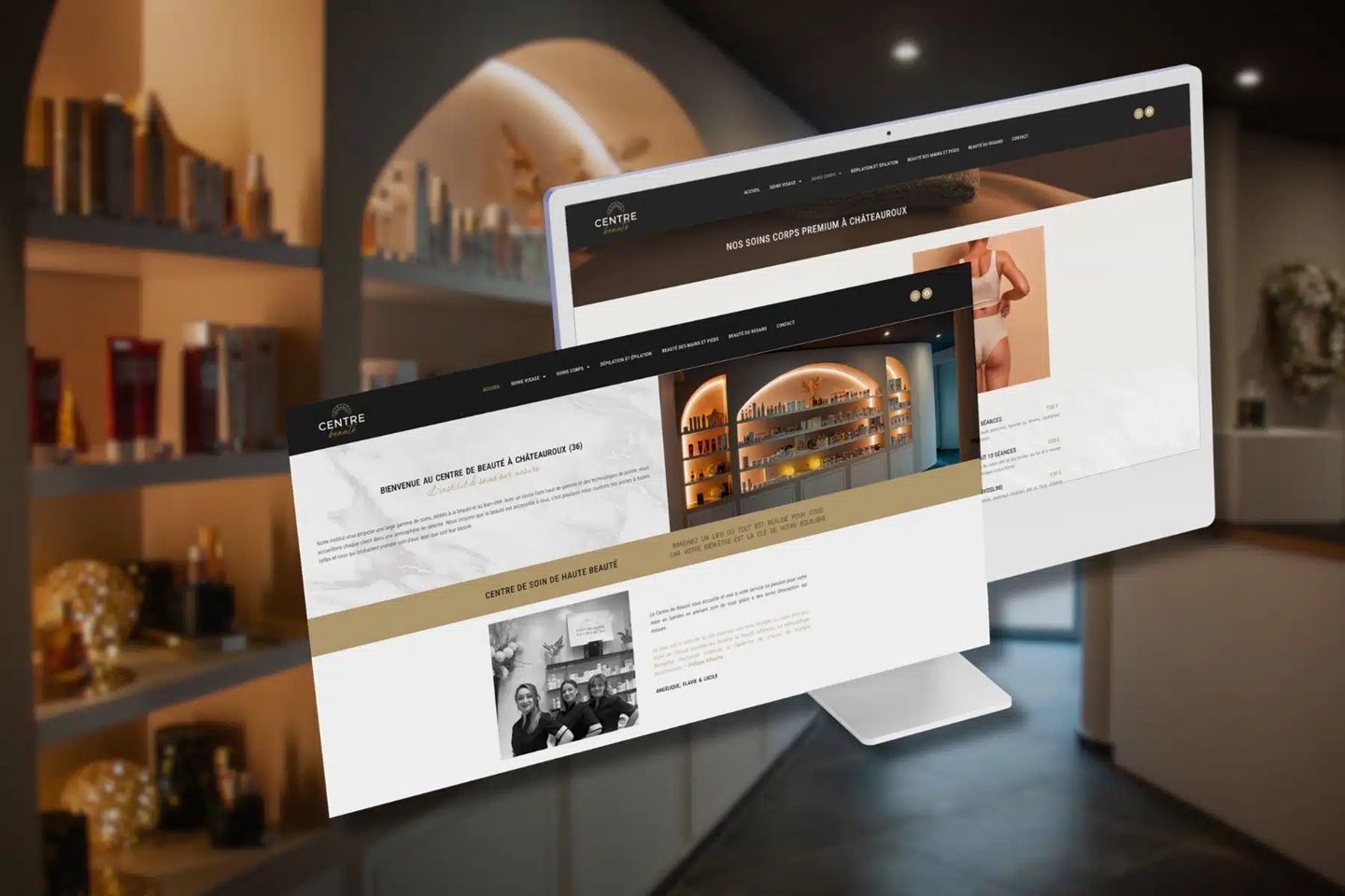 Illustration du projet Création d’un site vitrine et shooting photo pour Centre de Beauté