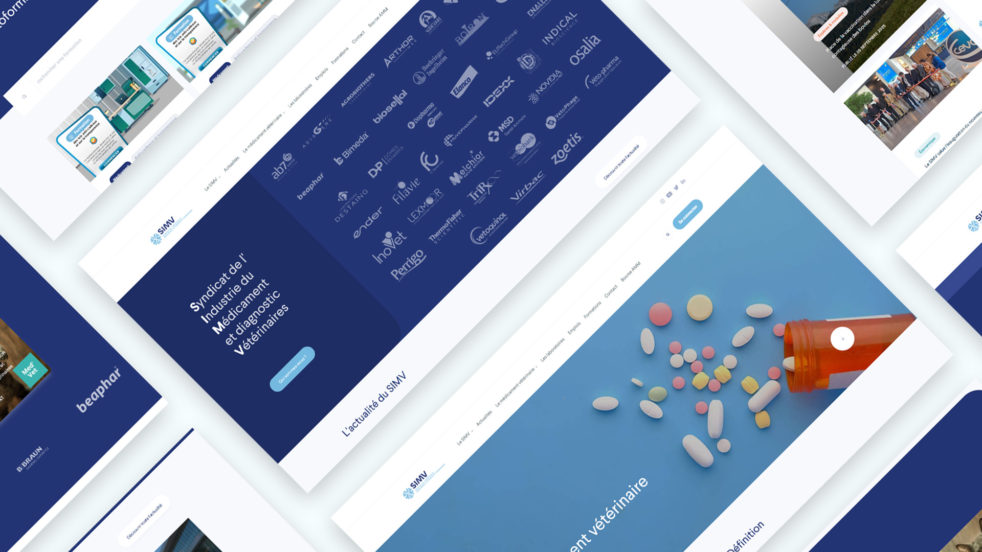 Illustration du projet Refonte du site du SIMV et de son extranet