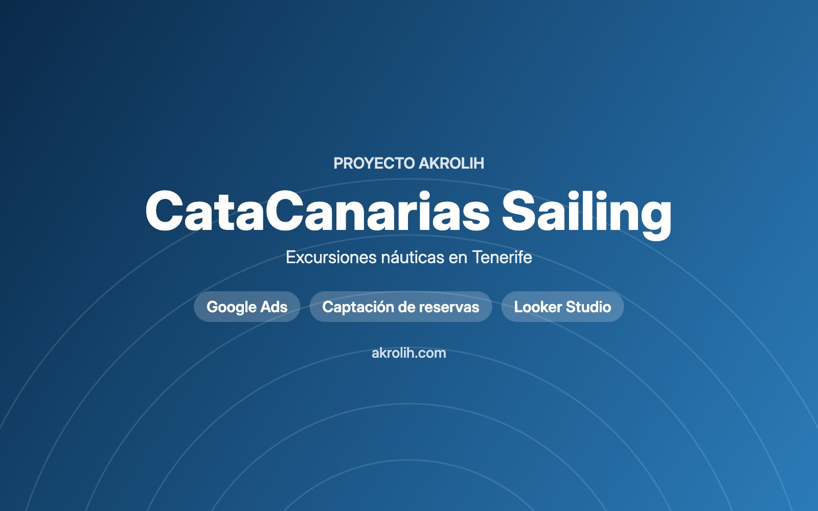 Illustration du projet Google Ads para excursiones en catamarán en Tenerife