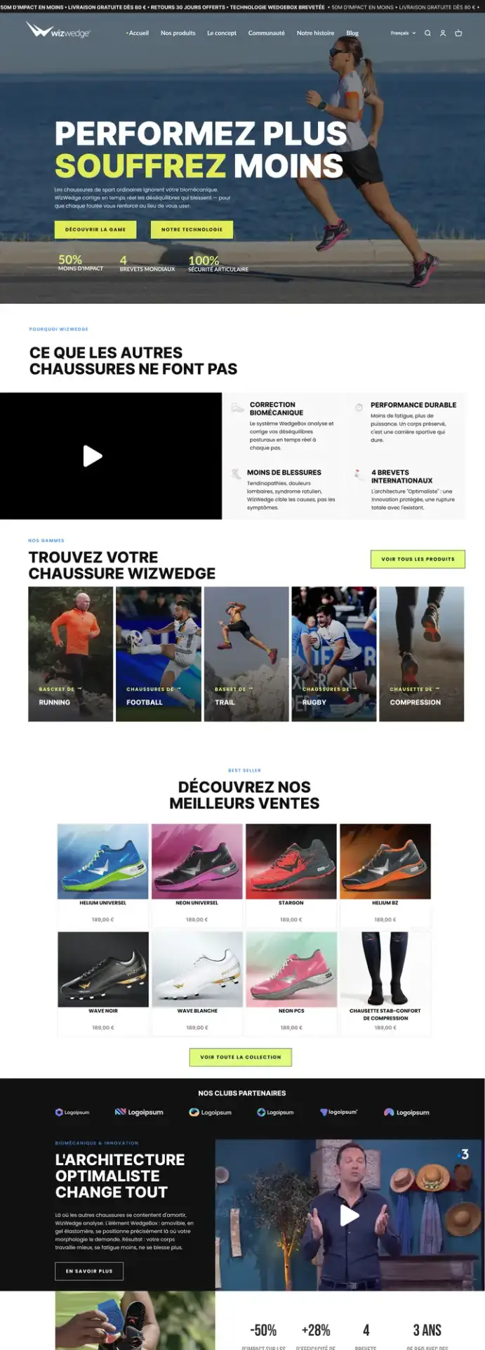Illustration du projet Wizwedge : e-commerce Shopify et campagnes Google Ads