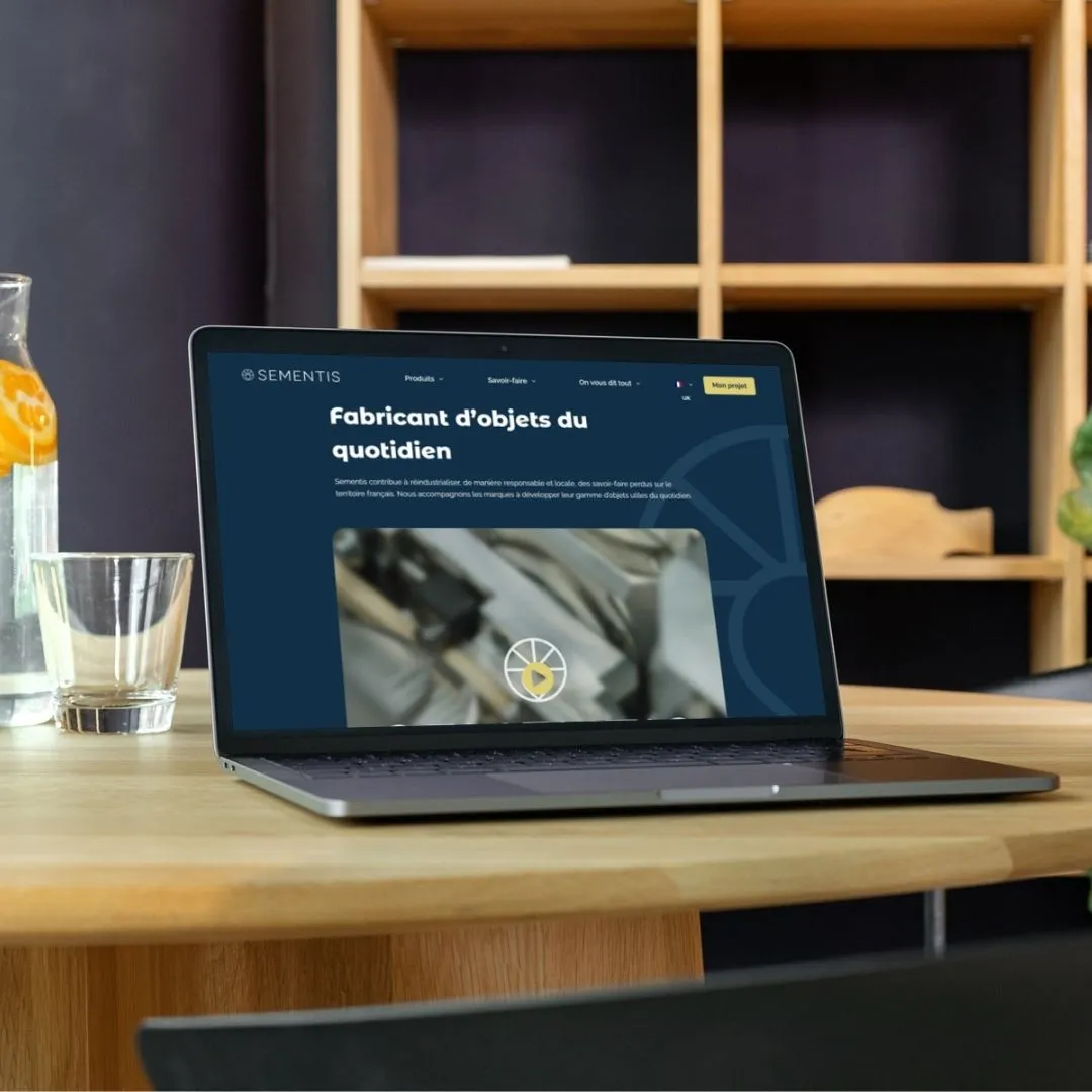 Illustration du projet Création du site de Sementis – Un site web éco-conçu, clair et livré rapidement