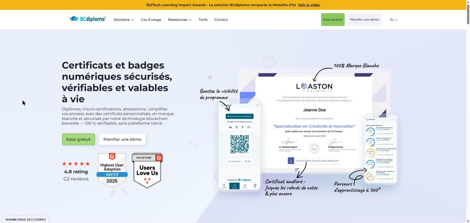 Illustration du projet Stratégie SEO et blog multilingue français-anglais pour BCdiploma