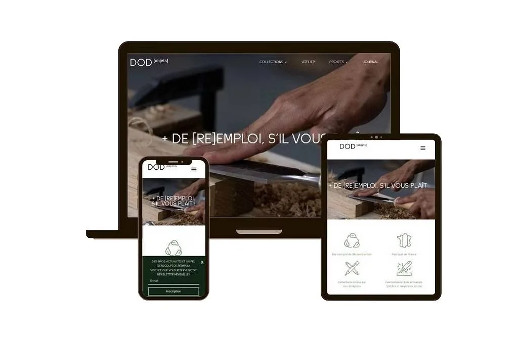 Illustration du projet Développement d'un site web pour DOD Objects