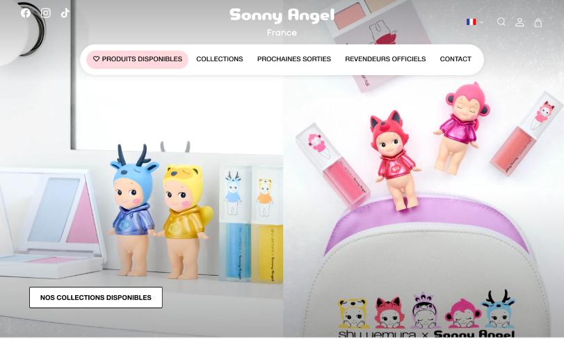 Illustration du projet Migration et refonte de la boutique Shopify Sonny Angel France