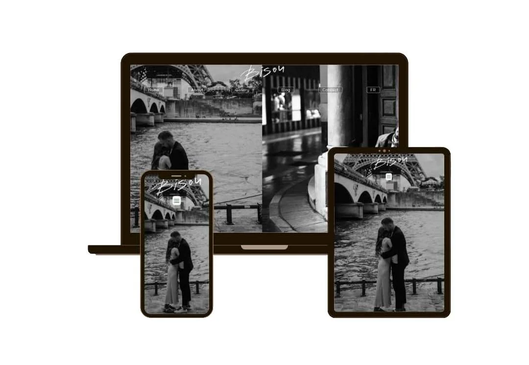 Illustration du projet Le site vitrine multilingue de Bisou Photo