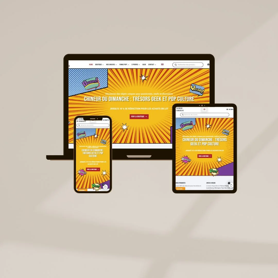 Illustration du projet Site e-commerce pour chineurdudimanche.fr