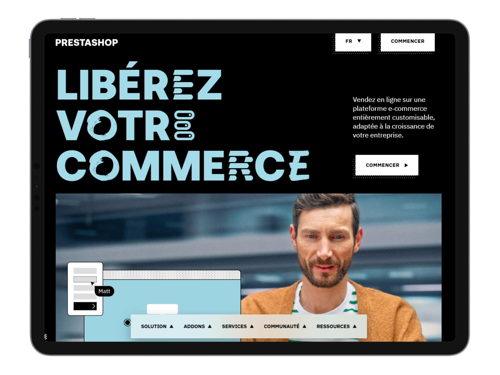 Illustration du projet Reprise de la maintenance corrective et évolutive du site web PrestaShop
