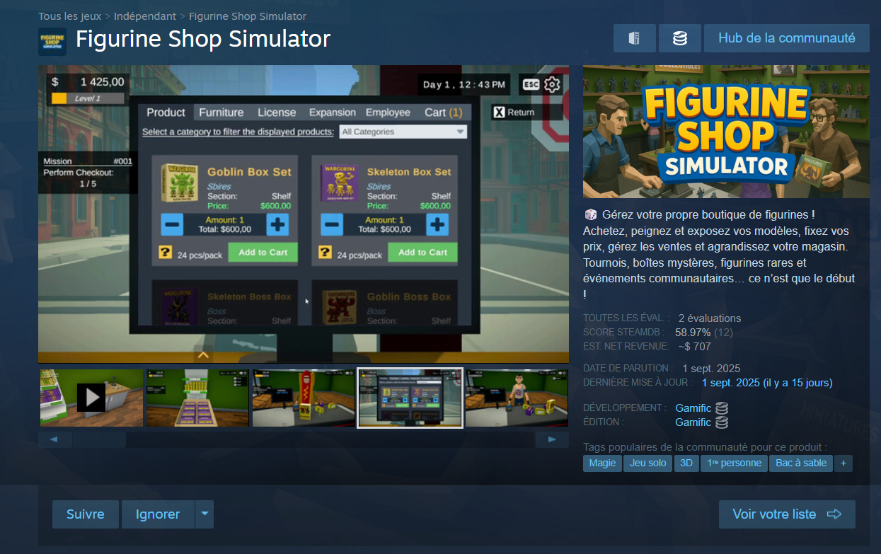 Illustration du projet Figurine Shop Simulator