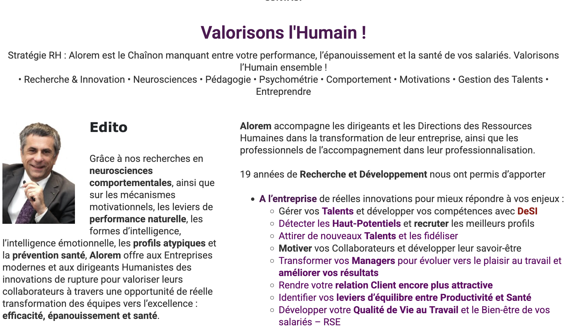 Illustration du projet Valorisons l’Humain • Stratégie RH