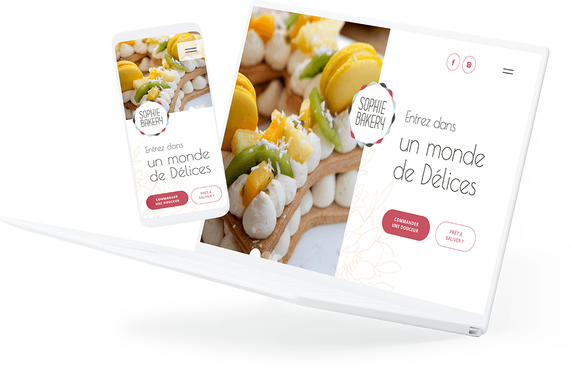Illustration du projet Création du site vitrine pour Sophie Bakery