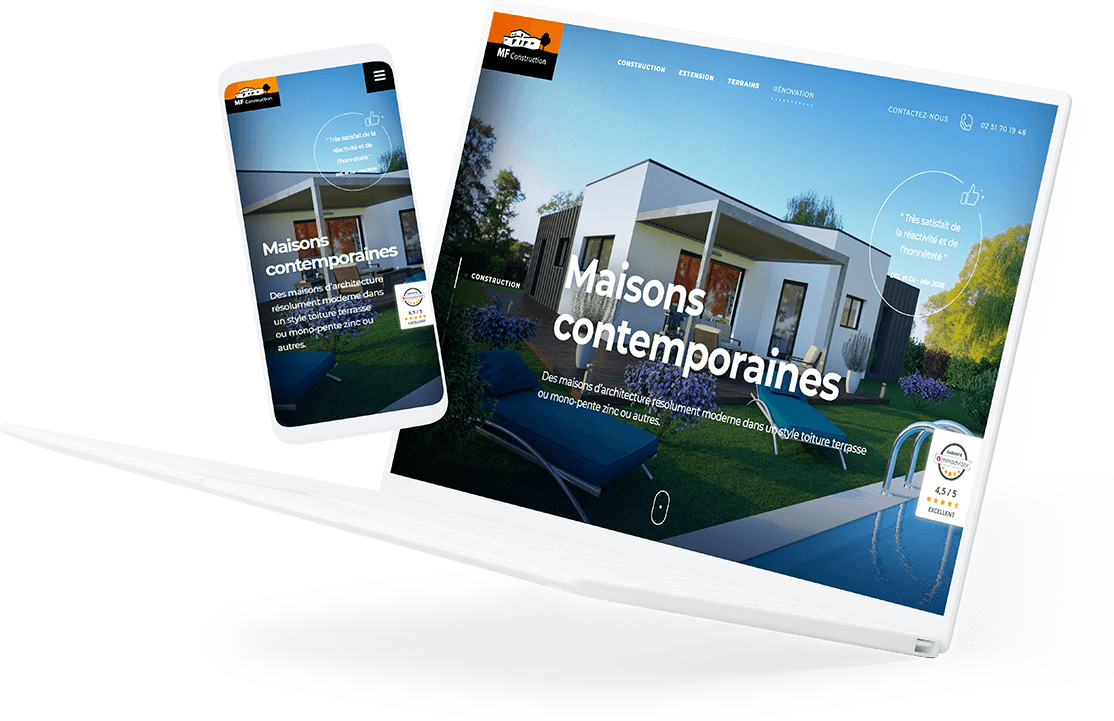 Illustration du projet Création Site internet MF Construction