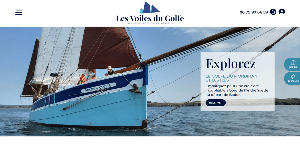 Illustration du projet Refonte d’un site vitrine pour les Voiles du Golfe