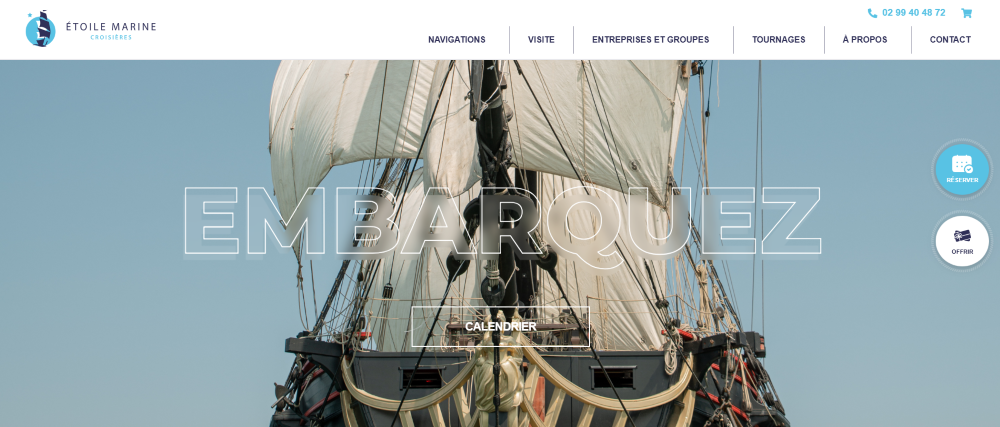 Illustration du projet Refonte site vitrine Étoile Marine Croisières