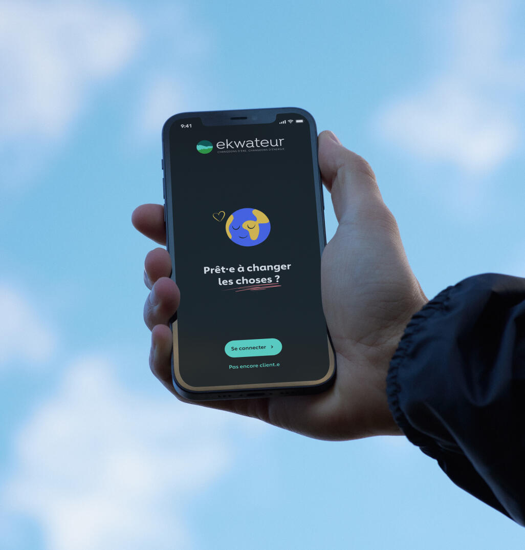 Illustration du projet Ekwateur – Identité de marque, univers graphique et supports de communication