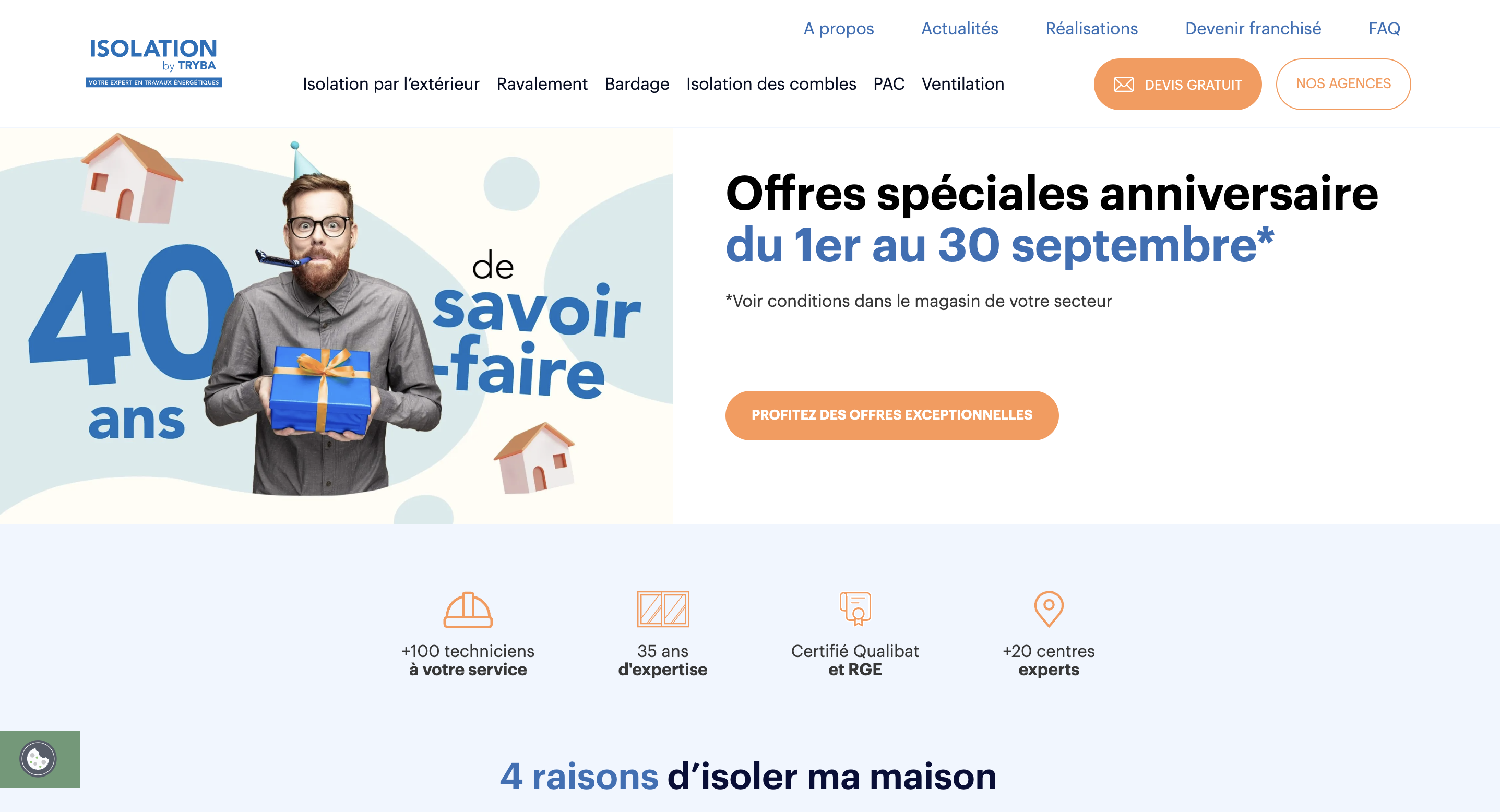 Illustration du projet Création du site web et génération de leads multi-leviers (SEO, Google Ads, Facebook Ads) pour les franchisés de la marque partout en France