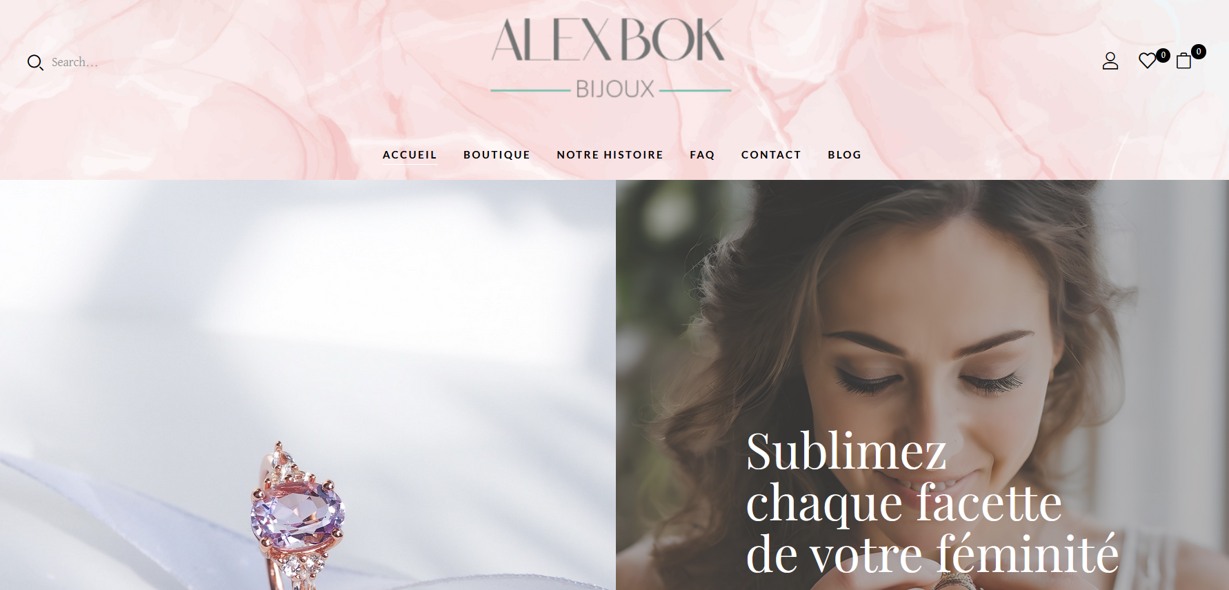 Illustration du projet Boutique en ligne de création de bijoux