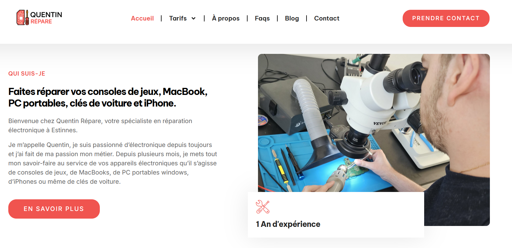 Illustration du projet Réparation électronique avancée pour consoles, PC portables, MacBooks, iPhones et clés de voiture