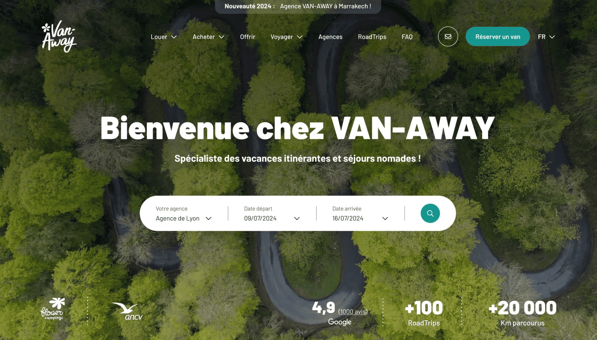Illustration du projet Création d’un multi-site UX orienté conversion pour Van-Away