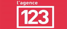 Logo agence l'agence123