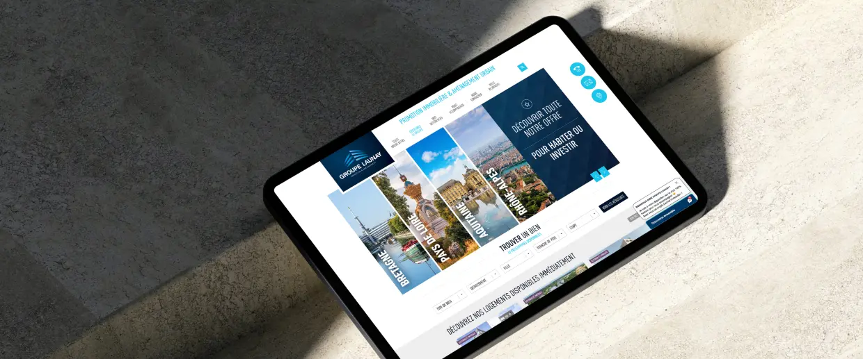 Illustration du projet Création du site Corporate et Catalogue de promotion immobilière