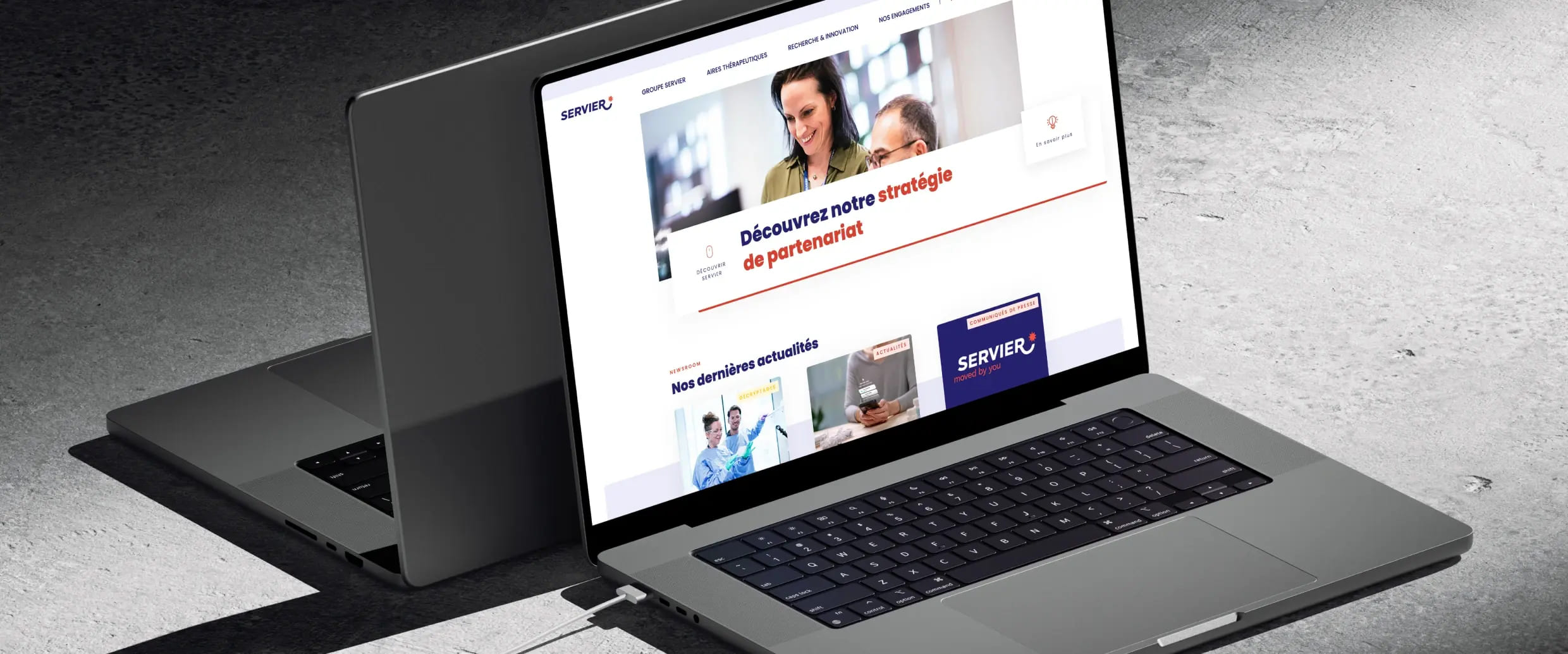 Illustration du projet Refonte du site Corporate Groupe Servier