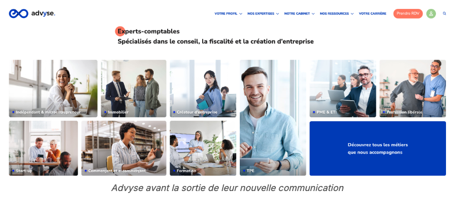 Illustration du projet La stratégie de marque Advyse